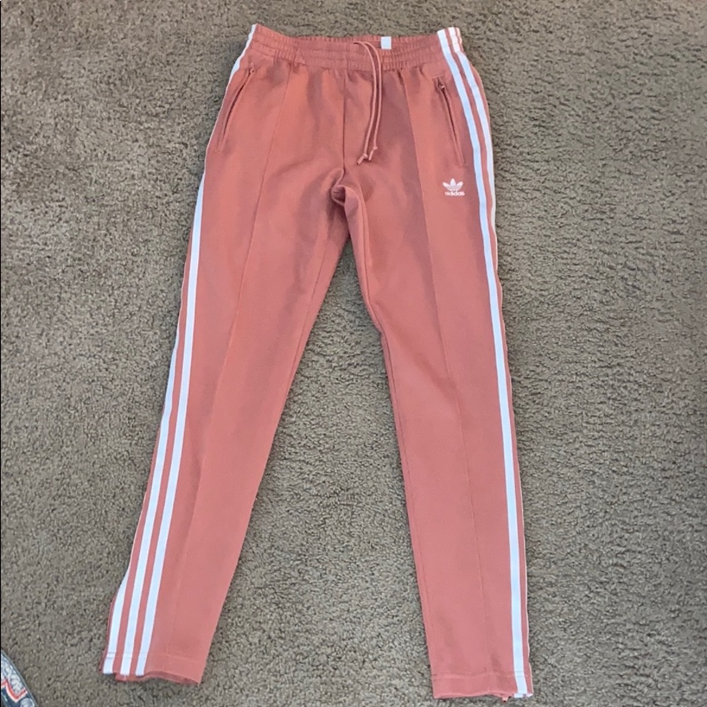 adidas pink track pants